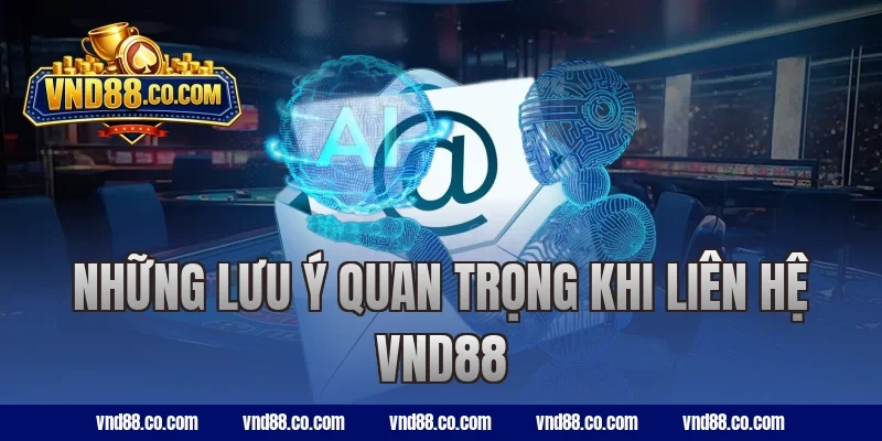 Những lưu ý quan trọng khi liên hệ VND88